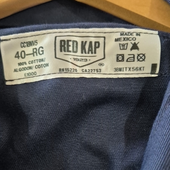 Red Kap Blue Coverall Overalls Jumpsuit Work Gear Size 40- RG Pockets Unisex - Picture 13 of 13